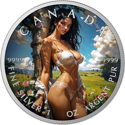 Welcome Spring Colorized 1 Oz Silver Coin