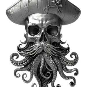 Legend of Davy Jones 2oz UHR Silver Hand Poured