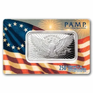 PAMP 250th Anniversary of USA 1 Oz Silver Bar