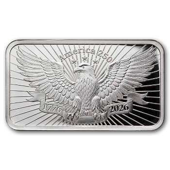 PAMP 250th Anniversary of USA 1 Oz Silver Bar - Image 3