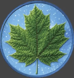 Diamond Dust Summer Maple 1 Oz Copper Coin