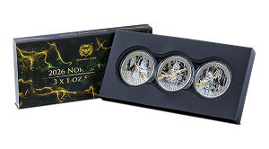 2026 Triune 3 X 1 Oz Silver Coin Set