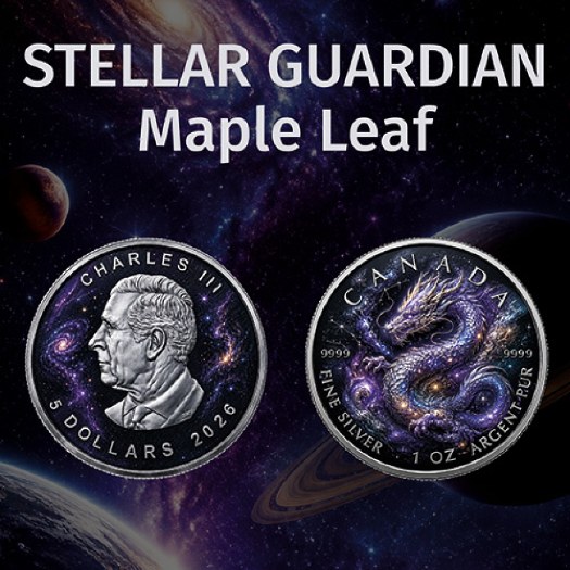 2026 STELLAR GUARDIAN 1 Oz Silver Maple Leaf - Image 4