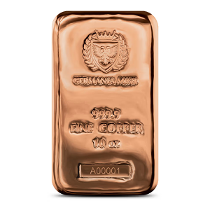 Germania Mint 10 Oz Copper Cast Bars