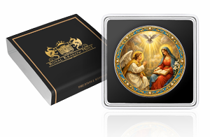 Joyful Mysteries: The Annunciation 1 Oz Silver Coin - Image 3