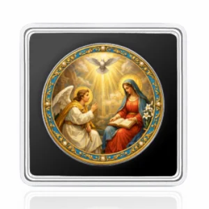 Joyful Mysteries: The Annunciation 1 Oz Silver Coin