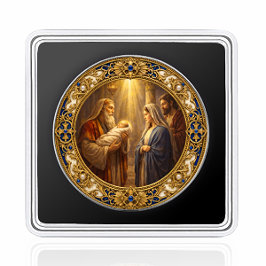 Seven Sorrows of Mary: The Prophecy of Simeon 1 Oz Silver Coin