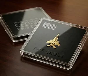 F-15 Eagle 1/20g Gold in Essay Capsule