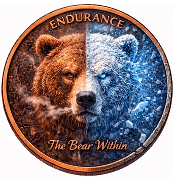 Bear Virtues Series 1 Oz Copper Round