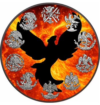 Holo Phoenix Fire Sky Libertad 1 Oz Silver Coin - Image 2