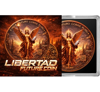 Libertad 3024 Future Coin 1 Oz Copper Round - Image 4