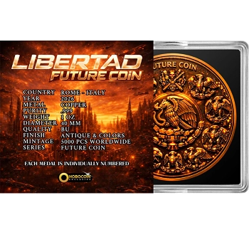 Libertad 3024 Future Coin 1 Oz Copper Round - Image 5