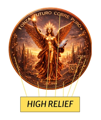 Libertad 3024 Future Coin 1 Oz Copper Round - Image 6