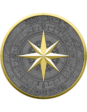 Solar Eclipse Stonehenge 1 Oz Colorized Silver Coin - Image 2