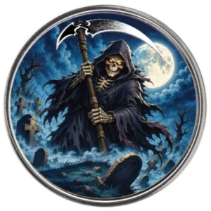 Halloween Series Grim Reaper 1 Oz Silver Round