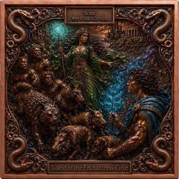JOURNEY OF ODYSSEUS 6 x 5 Oz Copper Medal Set - Image 6