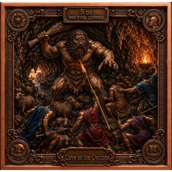JOURNEY OF ODYSSEUS 6 x 5 Oz Copper Medal Set - Image 4