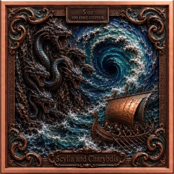 JOURNEY OF ODYSSEUS 6 x 5 Oz Copper Medal Set - Image 3