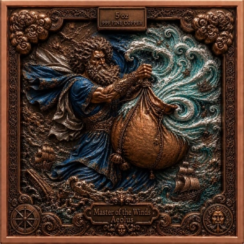 JOURNEY OF ODYSSEUS 6 x 5 Oz Copper Medal Set - Image 2