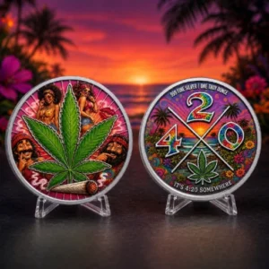Cheech & Chong Best Buds 1 oz Silver Medal