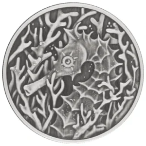 2026 Samoa Seahorse 1 oz Antiqued Silver Coin 