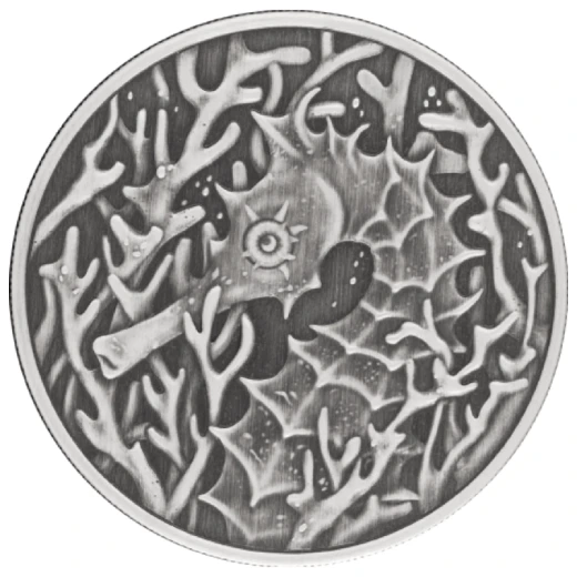 2026 Samoa Seahorse 1 oz Antiqued Silver Coin