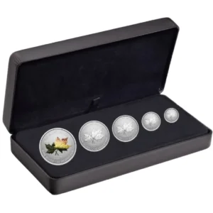 Canada Autumn Leaves 5-Coin Silver Fractional Set