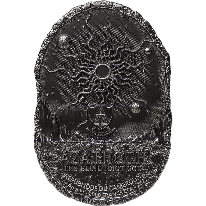 Azathoth – The Blind Idiot God 2 oz Silver Coin - Image 2