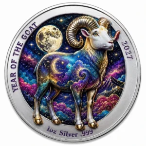 MKS PAMP Year of the Goat Celestial Lunar 1 oz Silver Medal