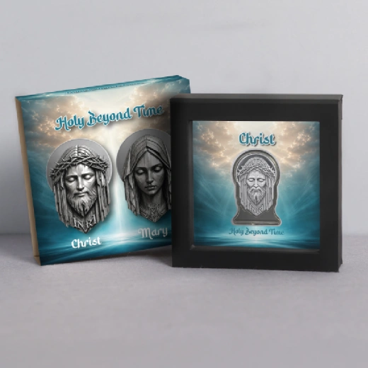 Holy Beyond Time The Christ 2 Oz Silver Coin - Image 3