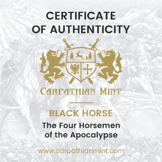 Four Horsemen of the Apocalypse Black Horse 1oz Bullion Premium - Image 4
