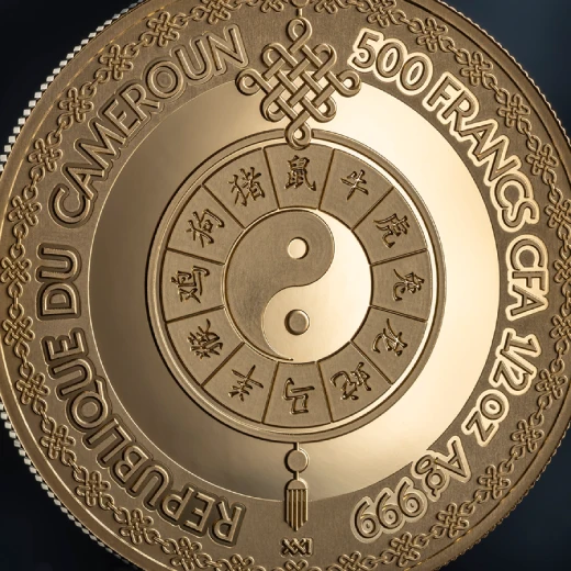 Year of the Goat Golden Collection 1/2 Oz Silver Coin - Image 3