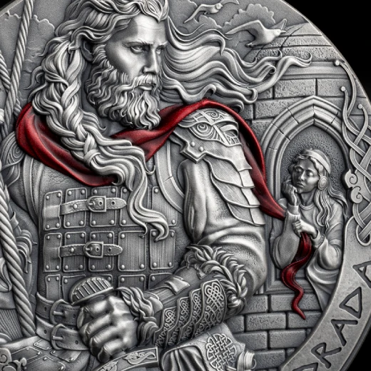 The way to Walhalla HARALD HARDRADA 2 Oz Silver Coin - Image 3