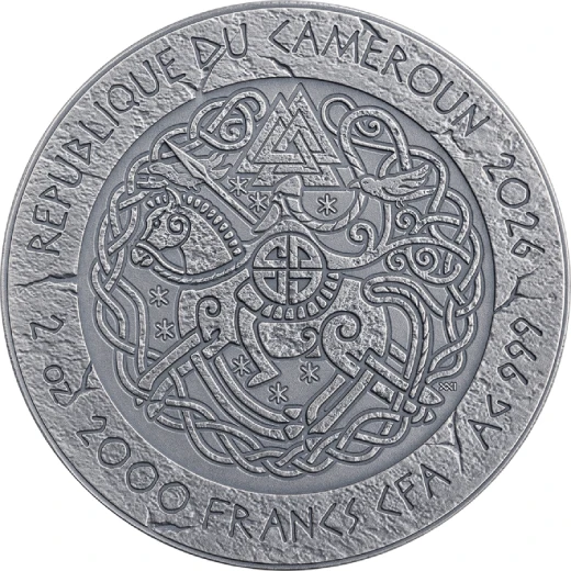 The way to Walhalla HARALD HARDRADA 2 Oz Silver Coin - Image 2