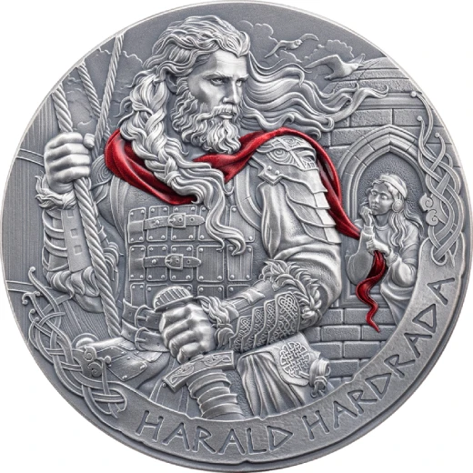 The way to Walhalla HARALD HARDRADA 2 Oz Silver Coin