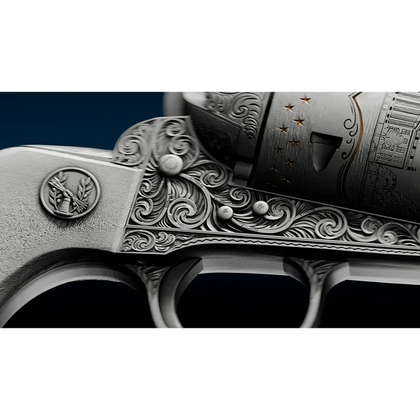 JFK’s Revolver Shaped 2 oz Silver Coin - Image 2