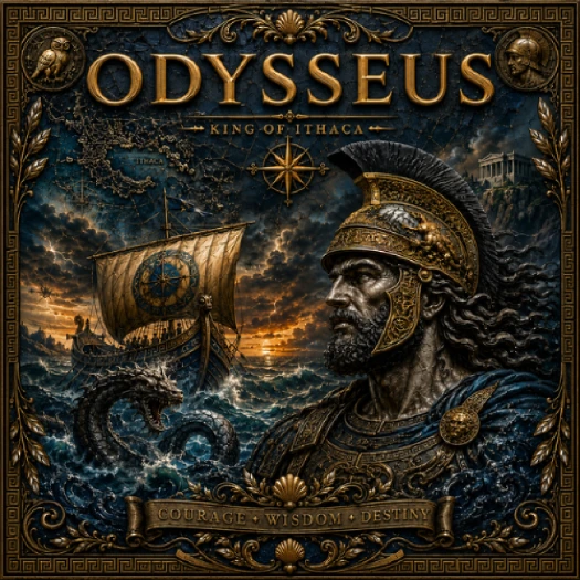 ODYSSEUS – KING OF ITHACA 1 KG COPPER Medal - Image 4