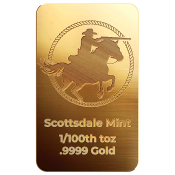 Scottsdale Cowboy Rifleman 1/100th oz Gold Bar in Certi-Lock - Image 3
