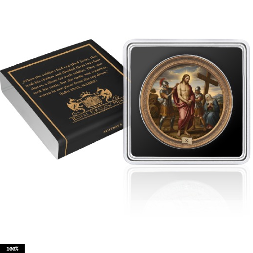Station X - Via Crucis 1 Oz Silver Coin - Image 4