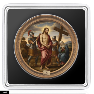 Station X - Via Crucis 1 Oz Silver Coin