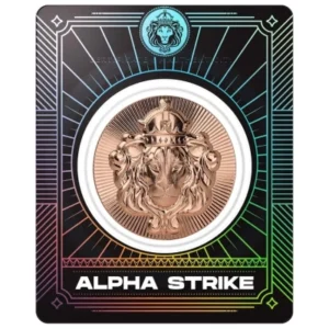 Scottsdale Alphastrike Lion Stacker 1 Oz Copper Medal