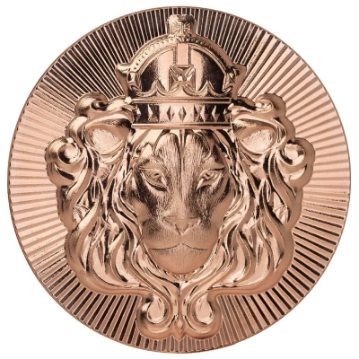 Scottsdale Alphastrike Lion Stacker 1 Oz Copper Medal - Image 2