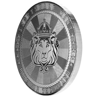 Scottsdale Cowboy Rifleman 5 Troy oz Silver Round - Image 4