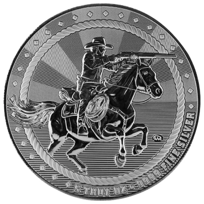 Scottsdale Cowboy Rifleman 5 Troy oz Silver Round