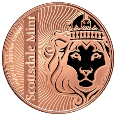 Scottsdale Vortex 1 Oz Copper Round - Image 2