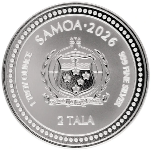 2026 Samoa Seahorse 1 oz Silver Coin - Image 2