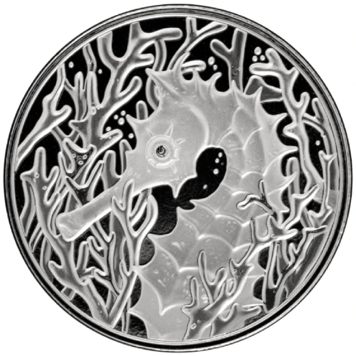 2026 Samoa Seahorse 1 oz Silver Coin