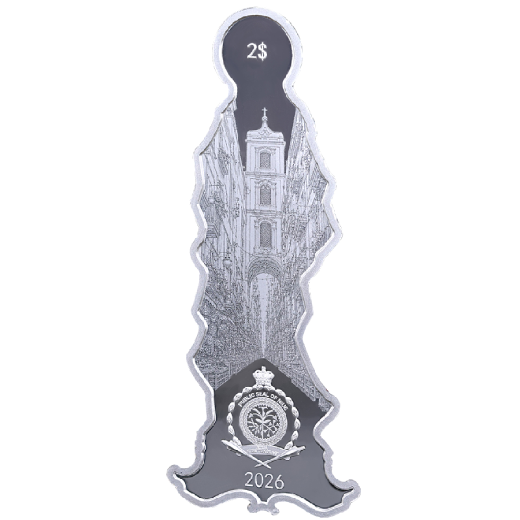 Virgin Mary 1 Oz Silver Coin - Image 2