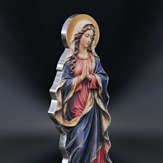 Virgin Mary 1 Oz Silver Coin - Image 3