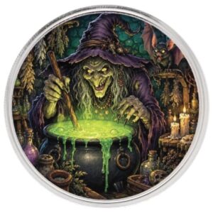 Halloween Series Witch's Brew 1 Oz Silver Round